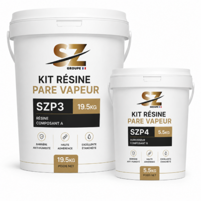 Kit résine pare-vapeur 25 kg (SZP3 19,5 kg + SZP4 5,5 kg)
