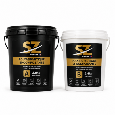 Résine Polyaspartique bi‑composante (5 kg)