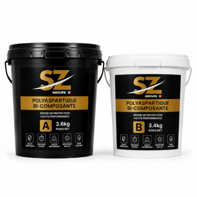 Résine Polyaspartique bi‑composante (7 kg)