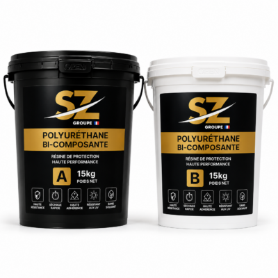 Résine Polyuréthane bi‑composante (30 kg)
