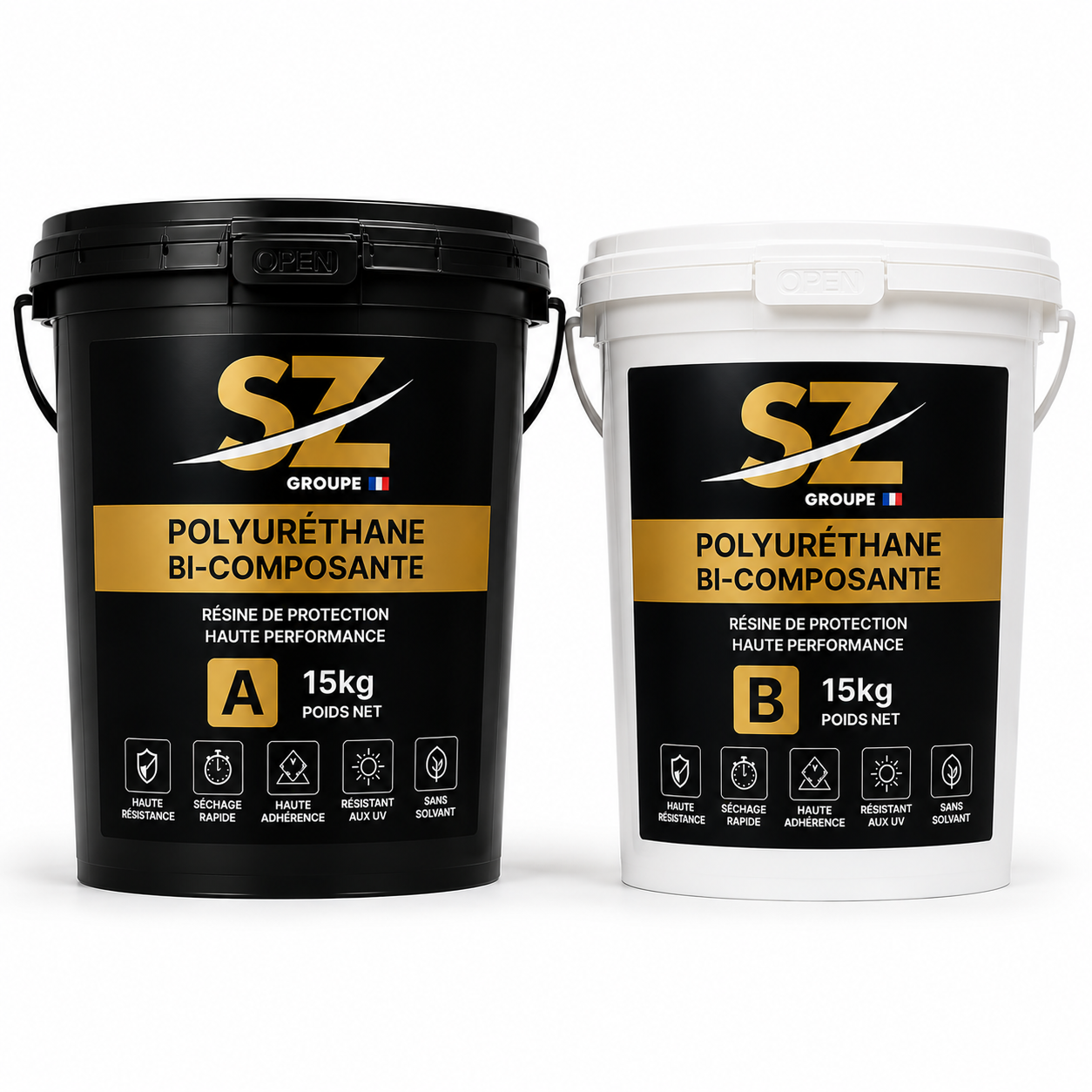 Résine Polyuréthane bi‑composante (30 kg)