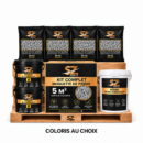 Kit complet Moquette de Pierre 5 m² – Primaire + Résine Mono 4 kg + Granulats Marbre
