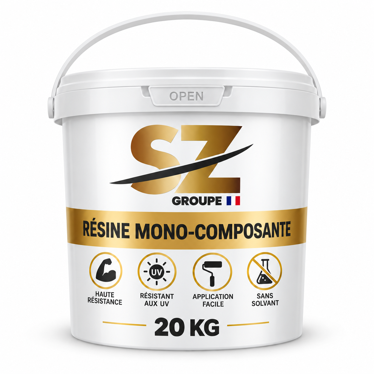 Résine Polyuréthane Mono-Composant SZ 20 kg – Liant Moquette de Pierre