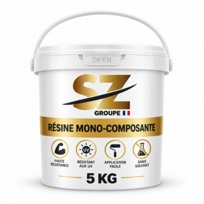 Résine Polyuréthane Mono-Composant SZ 5 kg – Liant Moquette de Pierre